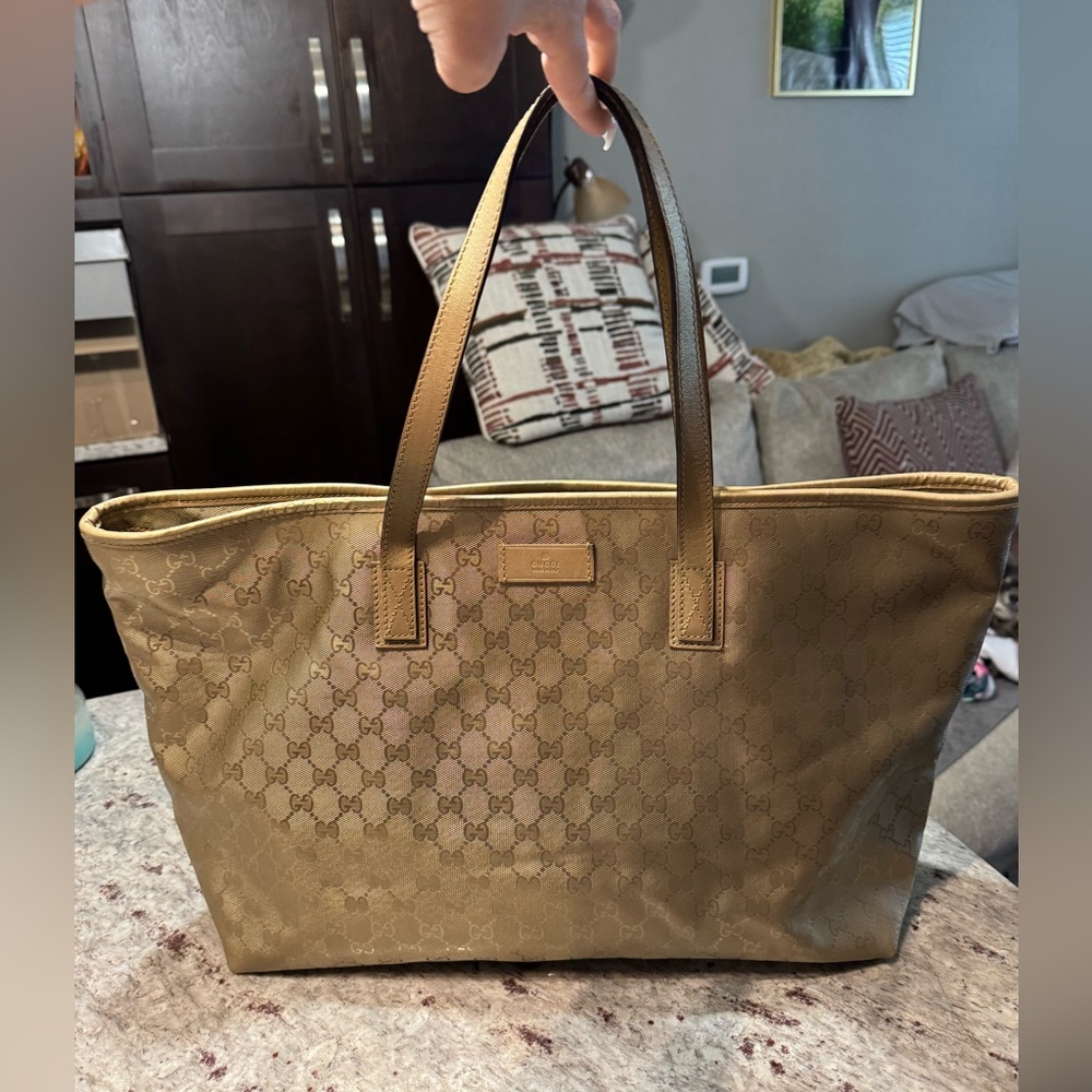 GUCCI GOLD IMPRIME GG Monogram
